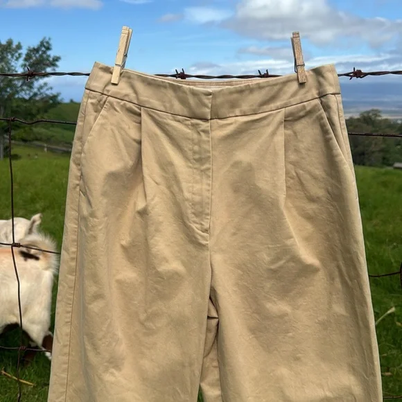 Anthropologie Equise barrel Leg Chinos Cedar Small - Picture 3 of 10